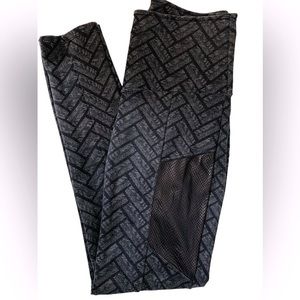 RITCHI Black Geometric Pattern Jeggings - Size XS/SM
